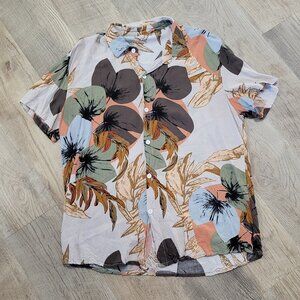 Men's Tropical Button Up
